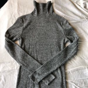 Turtleneck Ribbed Sweater